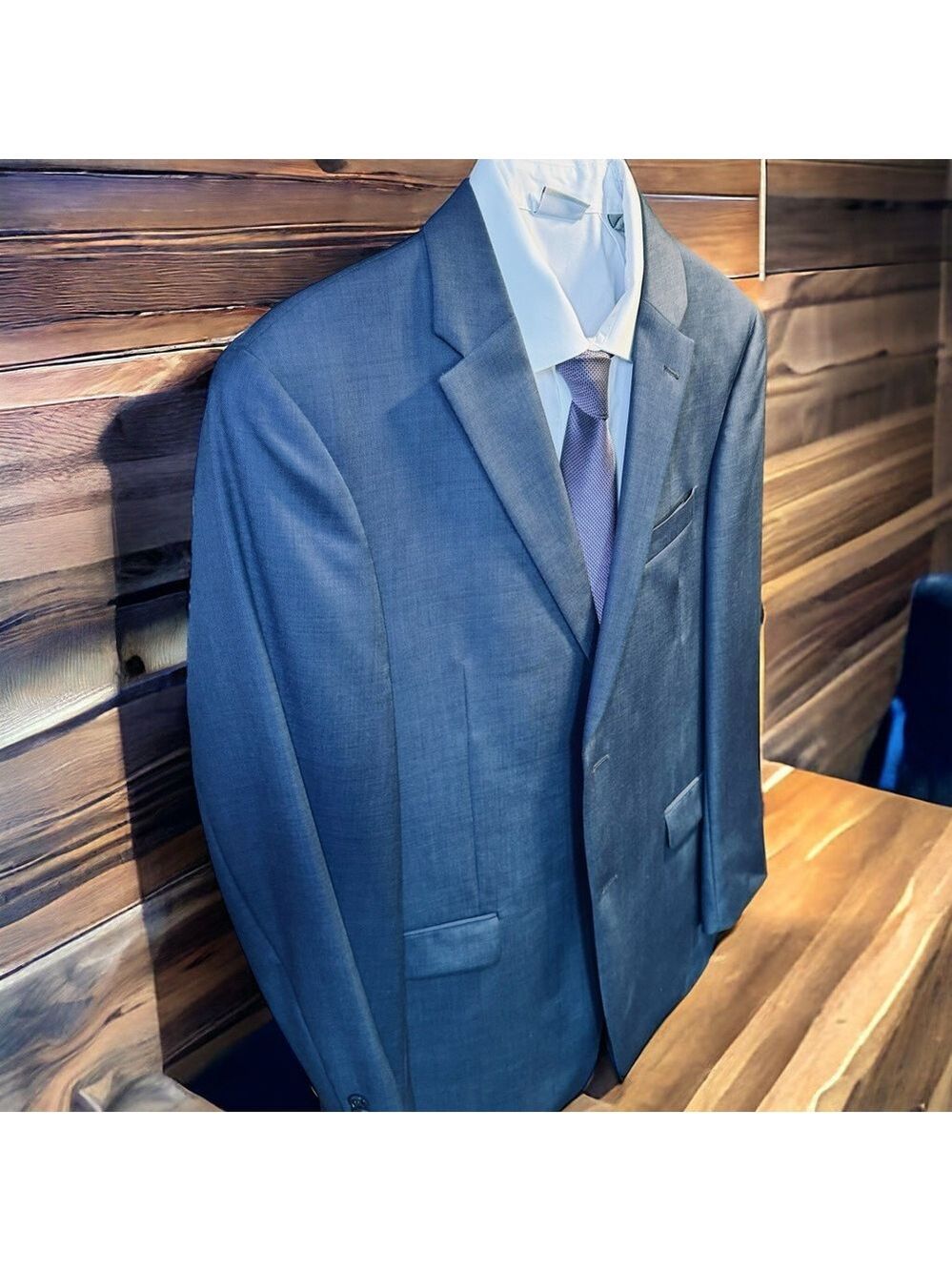Tommy Hilfiger Men’s Navy Blue Suit SZ 40R - Picture 11 of 15